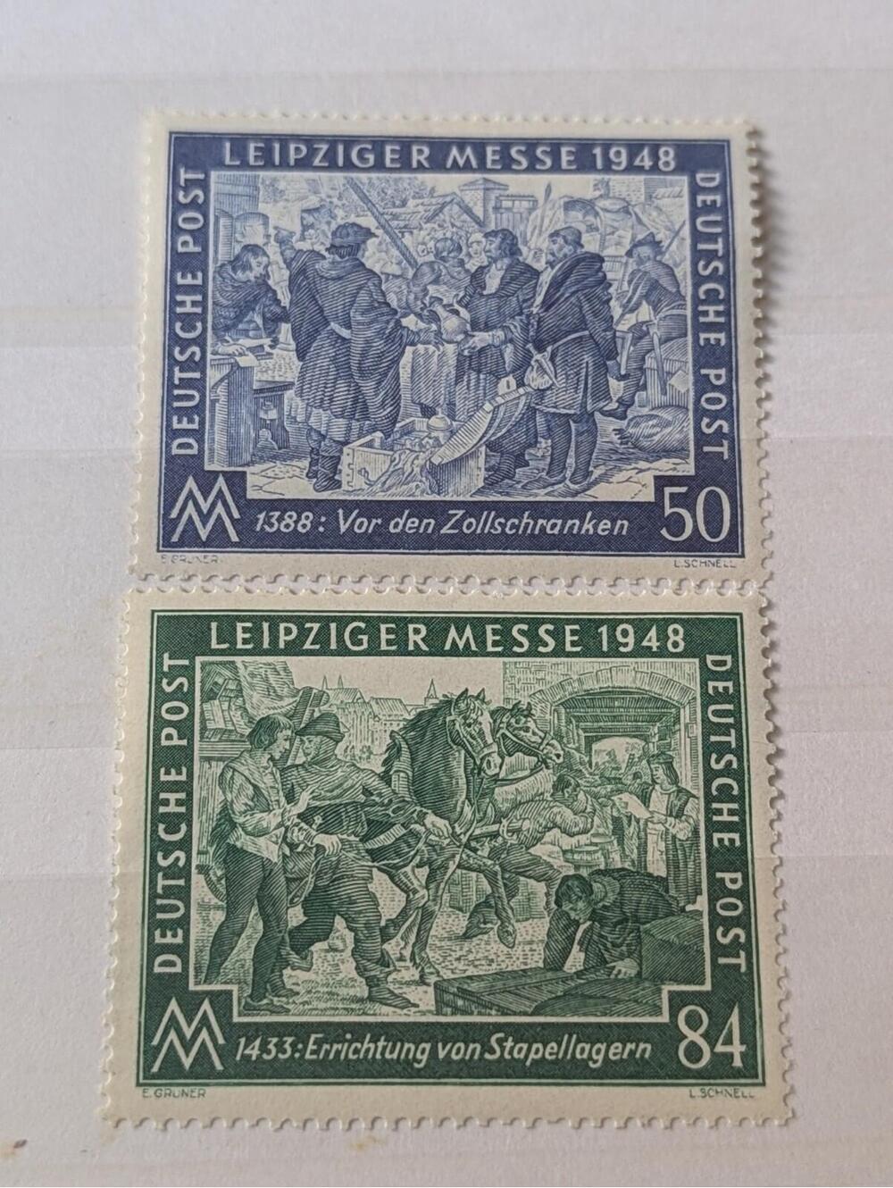 GERMANY #967-68  SOVIET OCCUPATION   STAMPs Allied Occupation Zone
